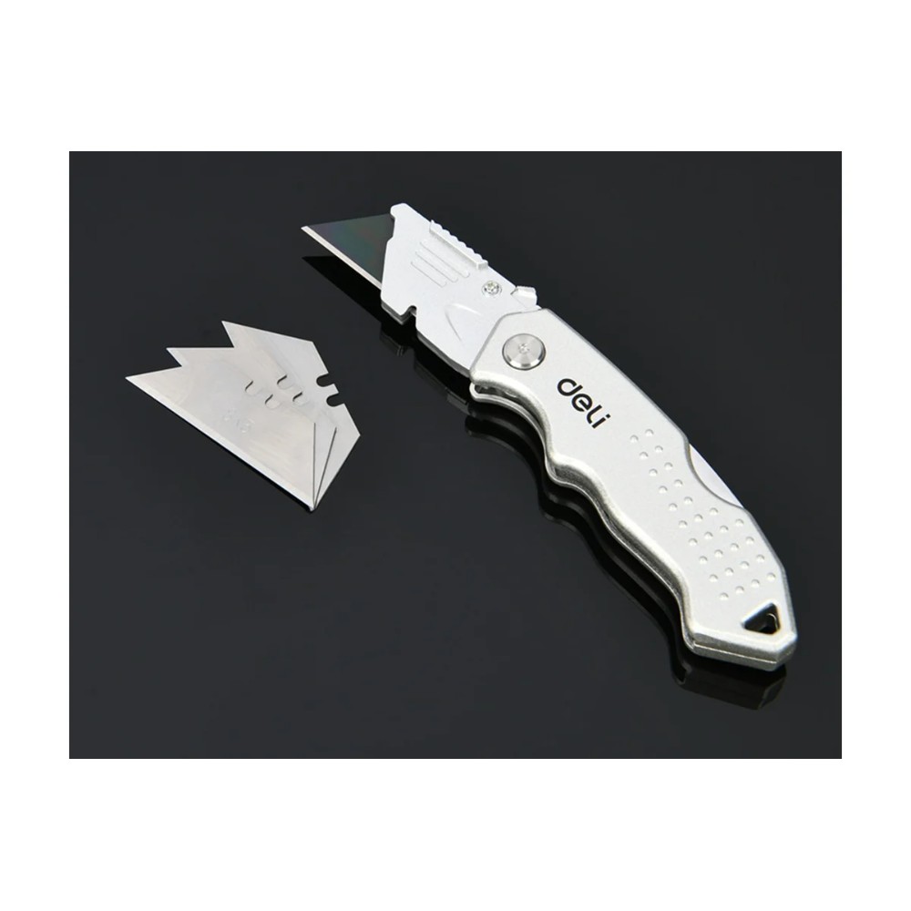 Нож строительный Deli YS EDL008Z, 19 мм, складной, трапеция