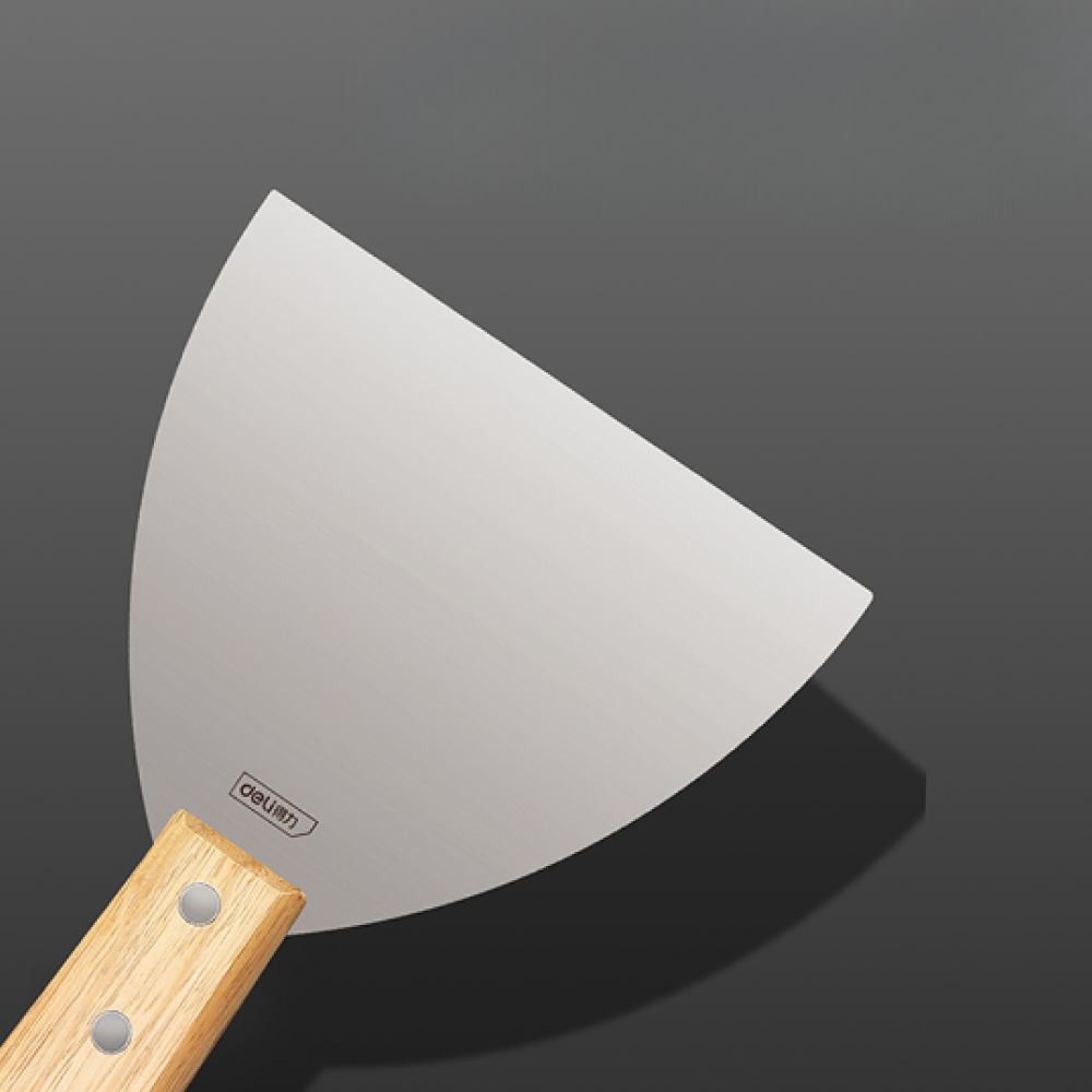 Шпатель Deli YS DL-HD2C, нержавеющий, 50 мм, деревянная рукоятка