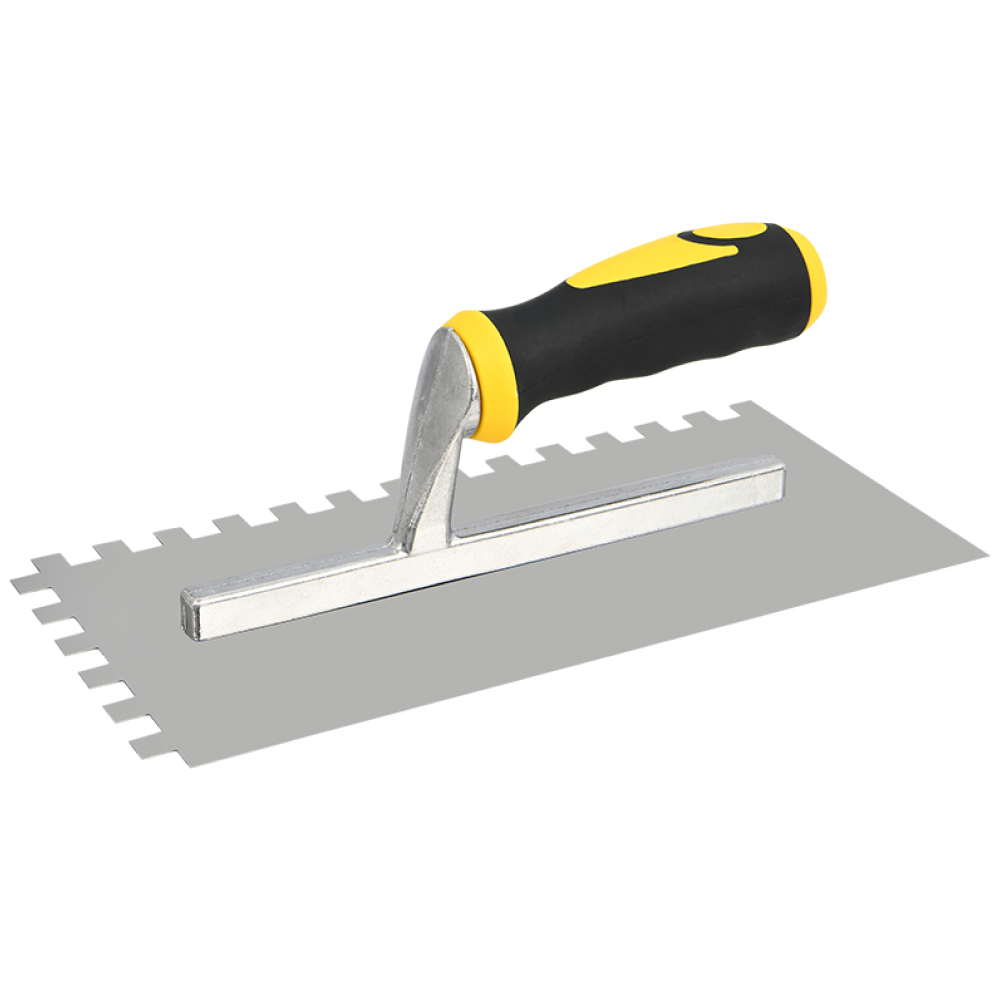 Гладилка Deli YS EDL509321, нержавеющая, 280 x 130 мм, зуб 10 x 10 мм