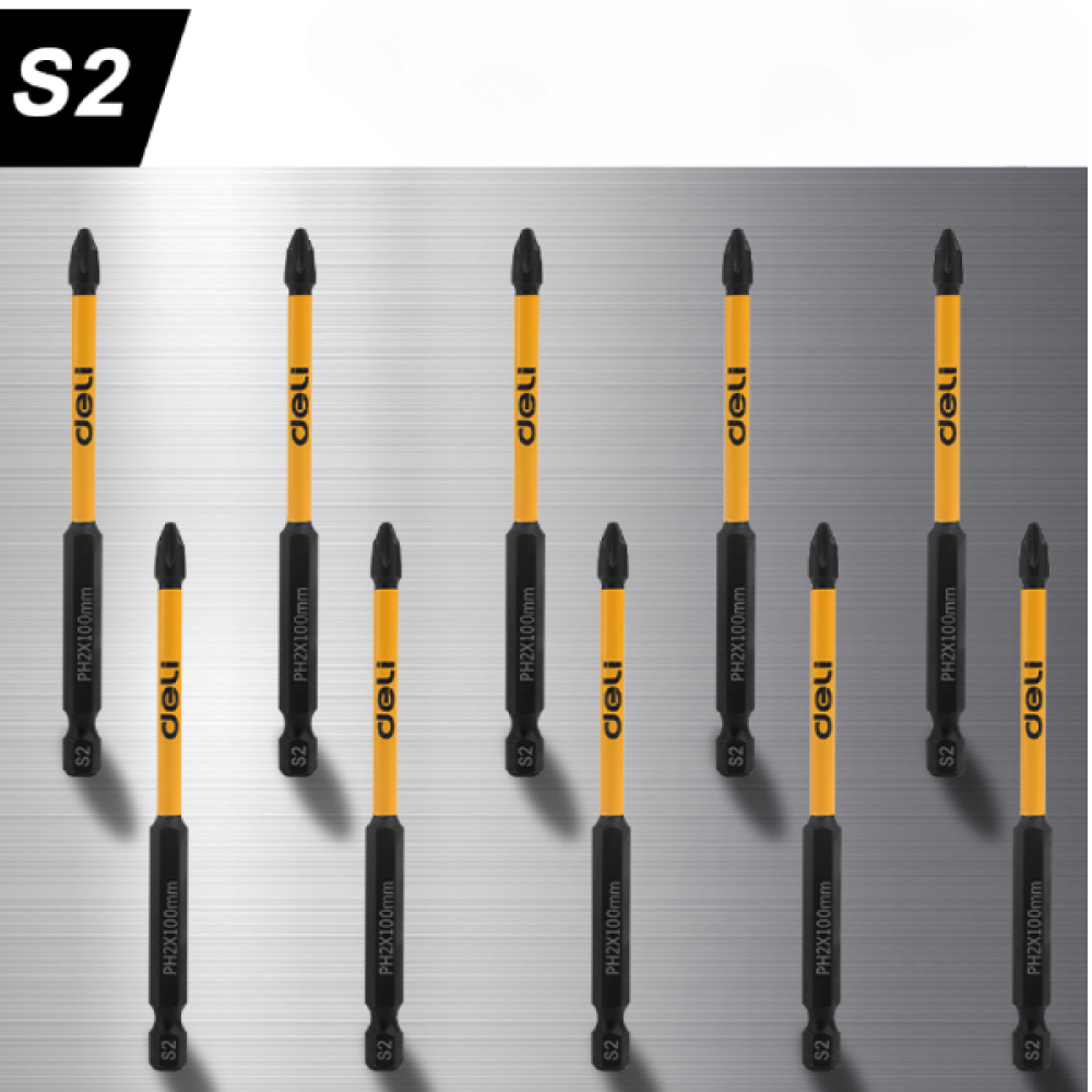 Бита Deli YS EDL251150, ударная, 10 шт., PH2 x 150 мм