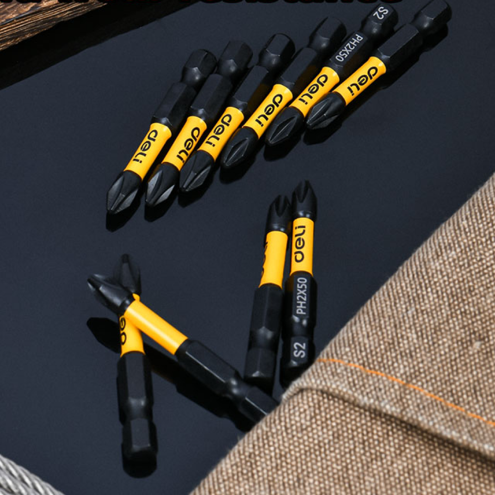 Бита Deli YS EDL501002Z, ударная, 2 шт., PH2 x 50 мм