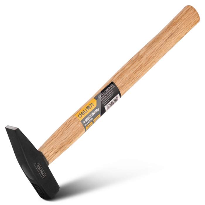 Молоток слесарный Deli YS DL442200, 0.2 кг, деревянная рукоятка