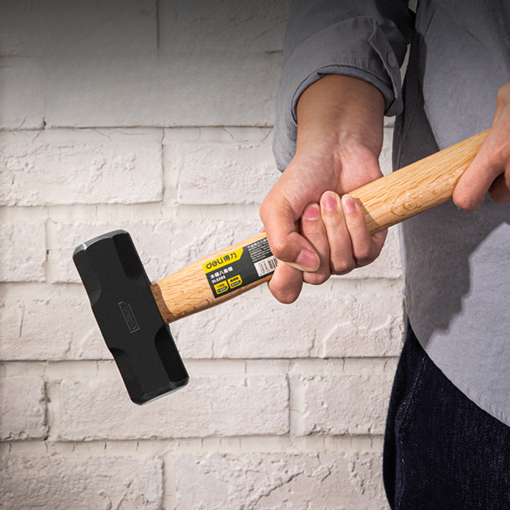 Кувалда Deli YS DL5203, 1.4 кг, деревянная рукоятка