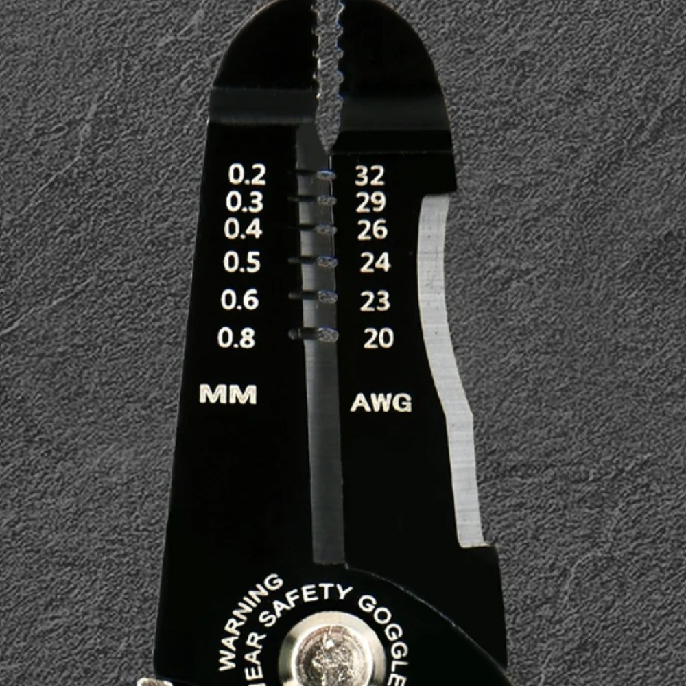 Инструмент для снятия изоляции Deli RS EDL383028, 180 мм, 0.2- 0.8 мм