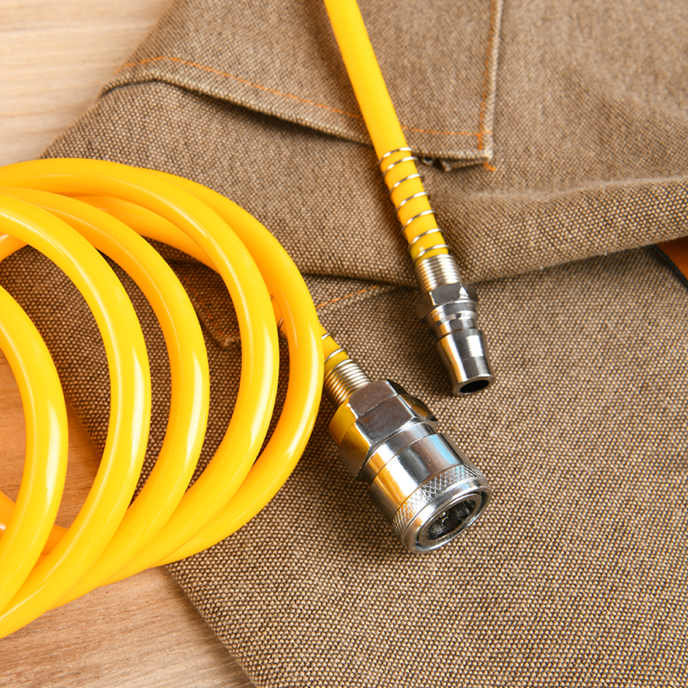 Шланг пневматический Deli YS EDL-PU10, 5/8 мм, 10 м, спиральный, полиуретановый