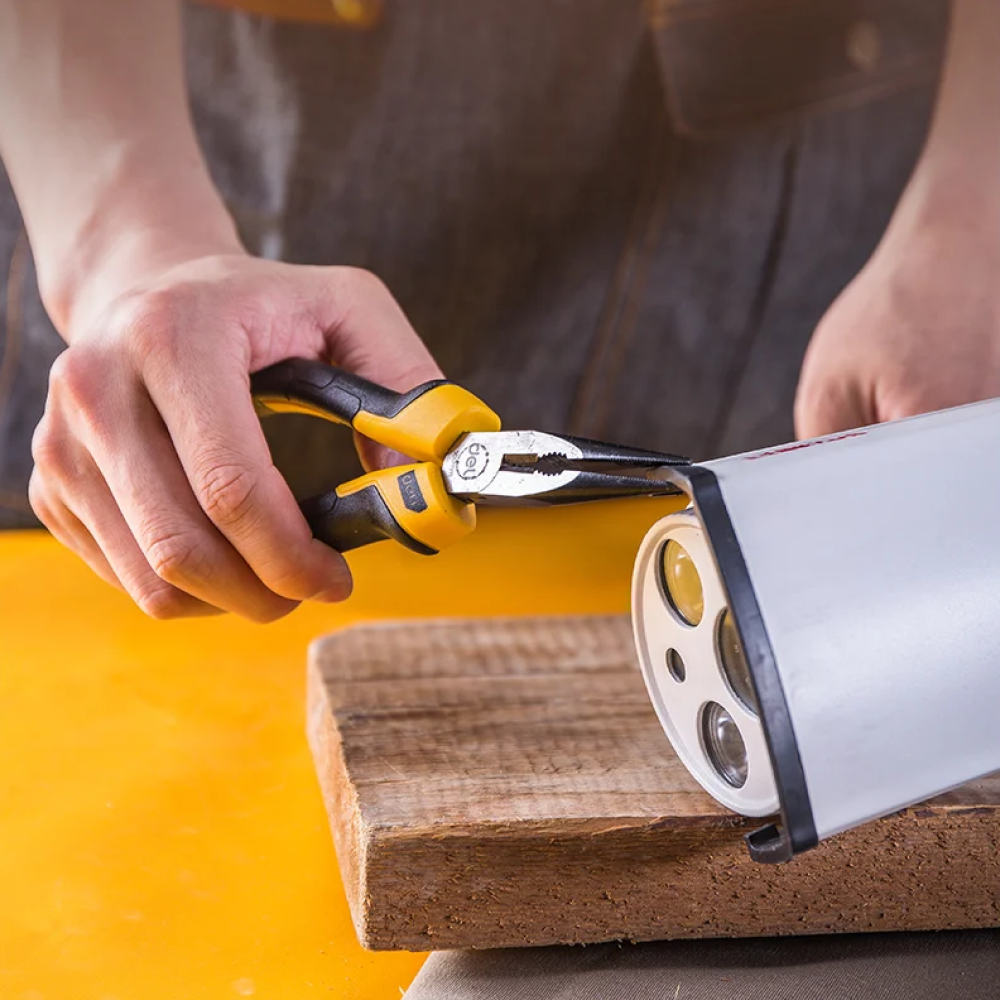 Длинногубцы Deli YS EDL2106Z, 160 мм, 2-х компонентные рукоятки