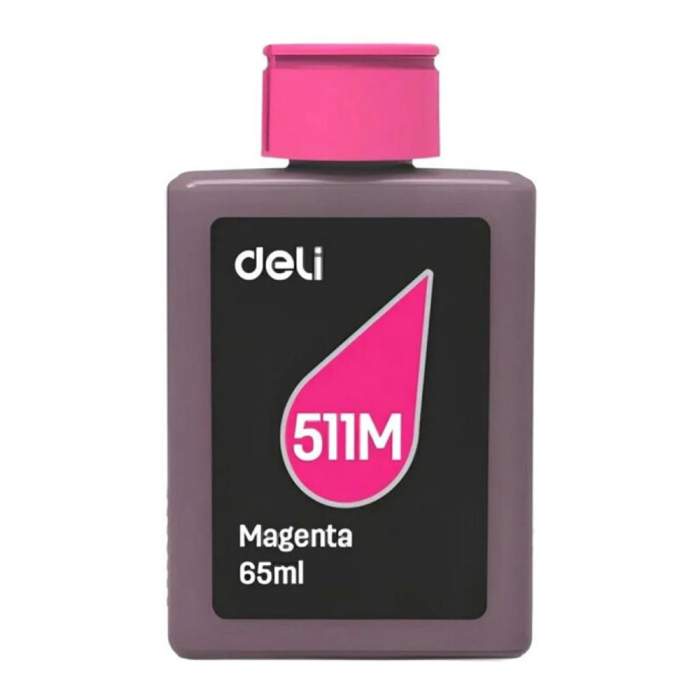 Чернила Deli 511M, 65 мл, пурпурный