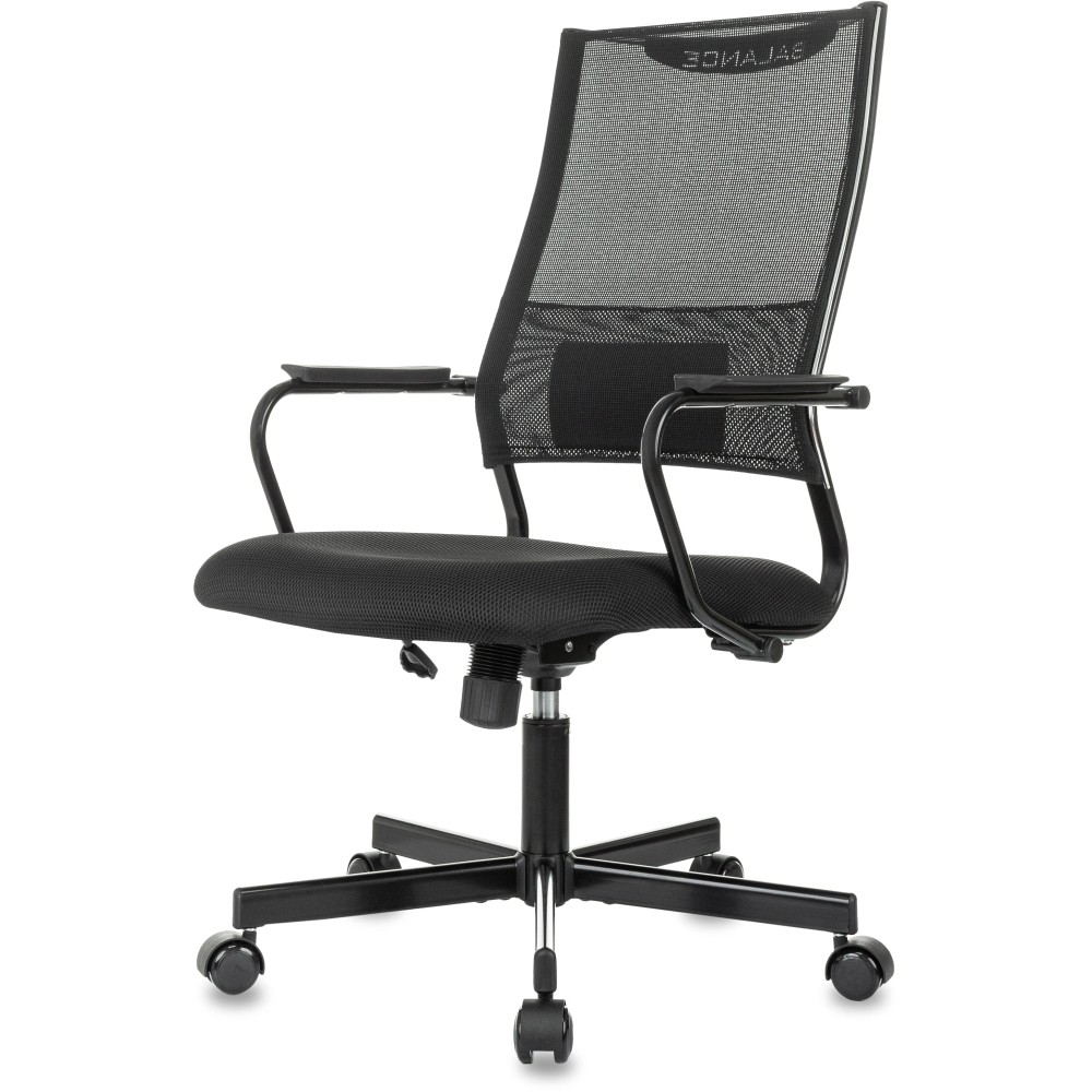 Компьютерное кресло Бюрократ CH Balance, сетка, ткань, черный, металл, черный
