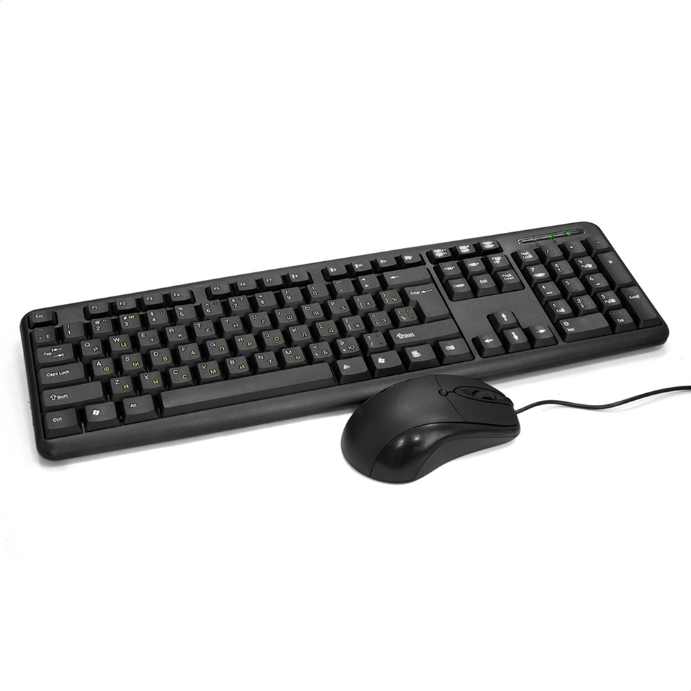Клавиатура + мышь ExeGate Professional Standard Combo MK120-OEM, проводные, черный