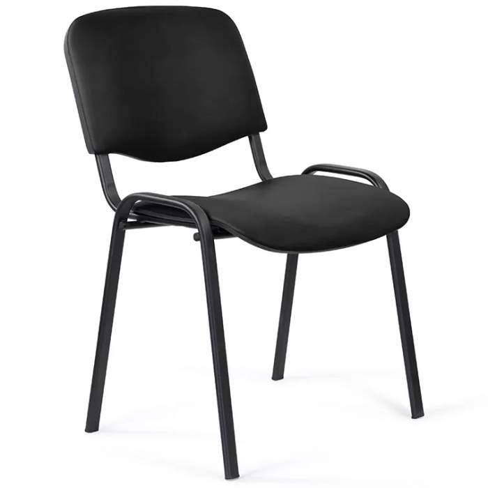 Стул для посетителей ИЗО BLACK, ткань, черный C-11