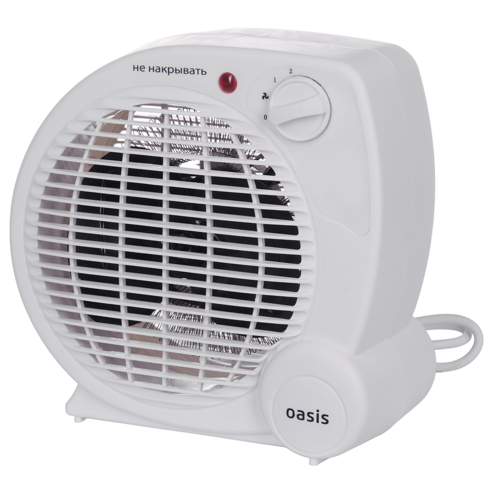 Тепловентилятор спиральный Oasis SG-20R, белый