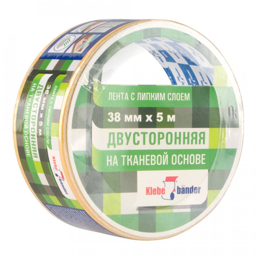 Лента клейкая двусторонняя 38мм х 5м Klebebander (KPV305T), в и/у
