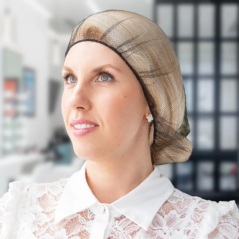 Сетка одноразовая для волос Aviora, черный, 50 шт/упак