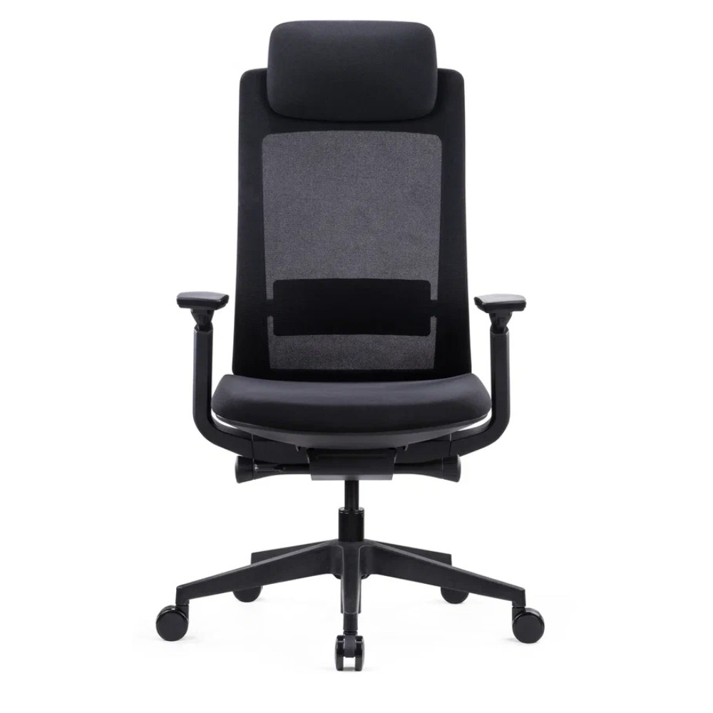 Кресло компьютерное SitZone E-VL002A, сетка, ткань, пластик, черный