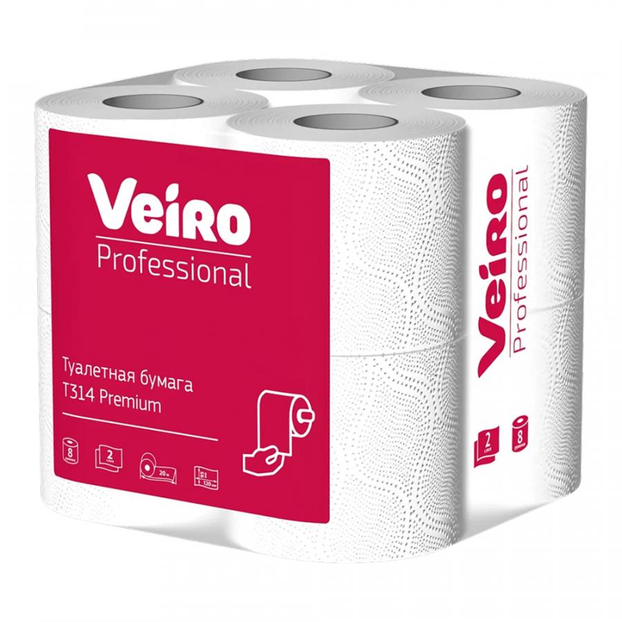 Бумага туалетная Veiro Professional Premium, 6 рулонов, 2 слоя, 20 м