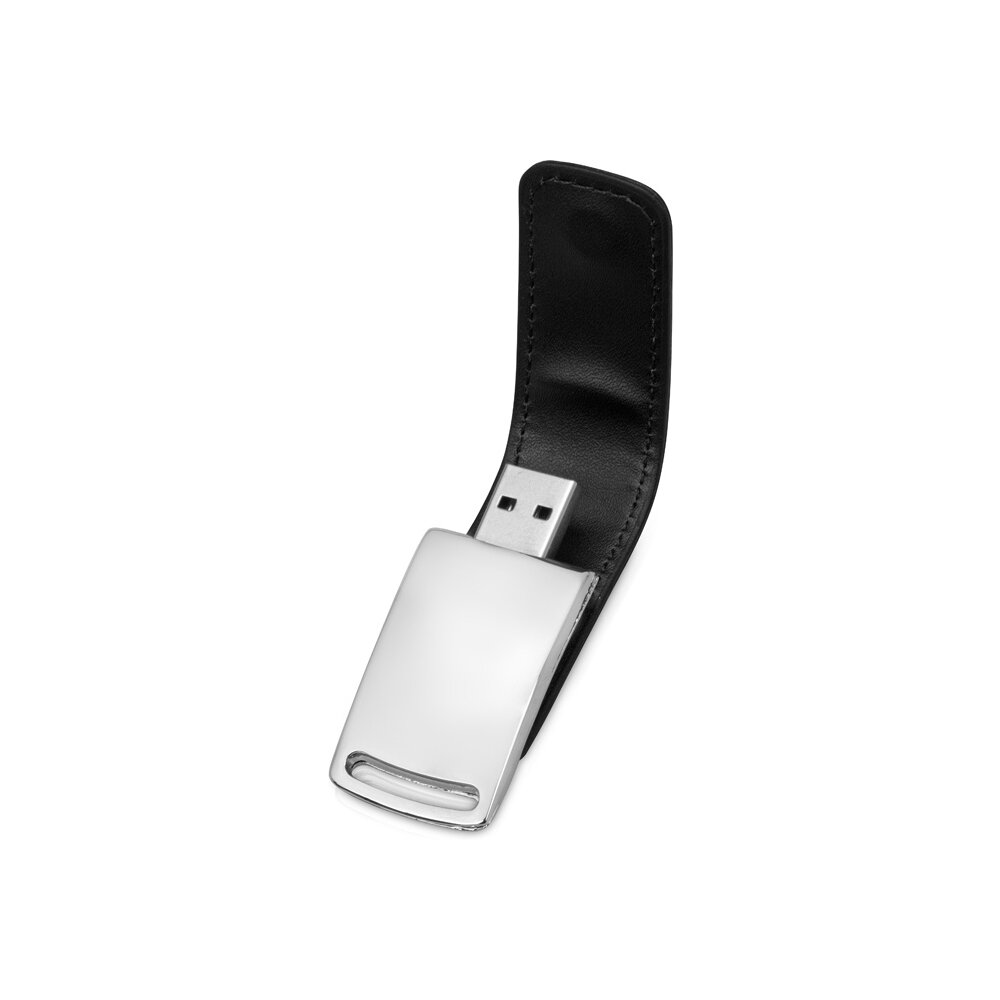 USB Flash накопитель 3.0 64 Gb VDL-014, металл, кожзам, черный