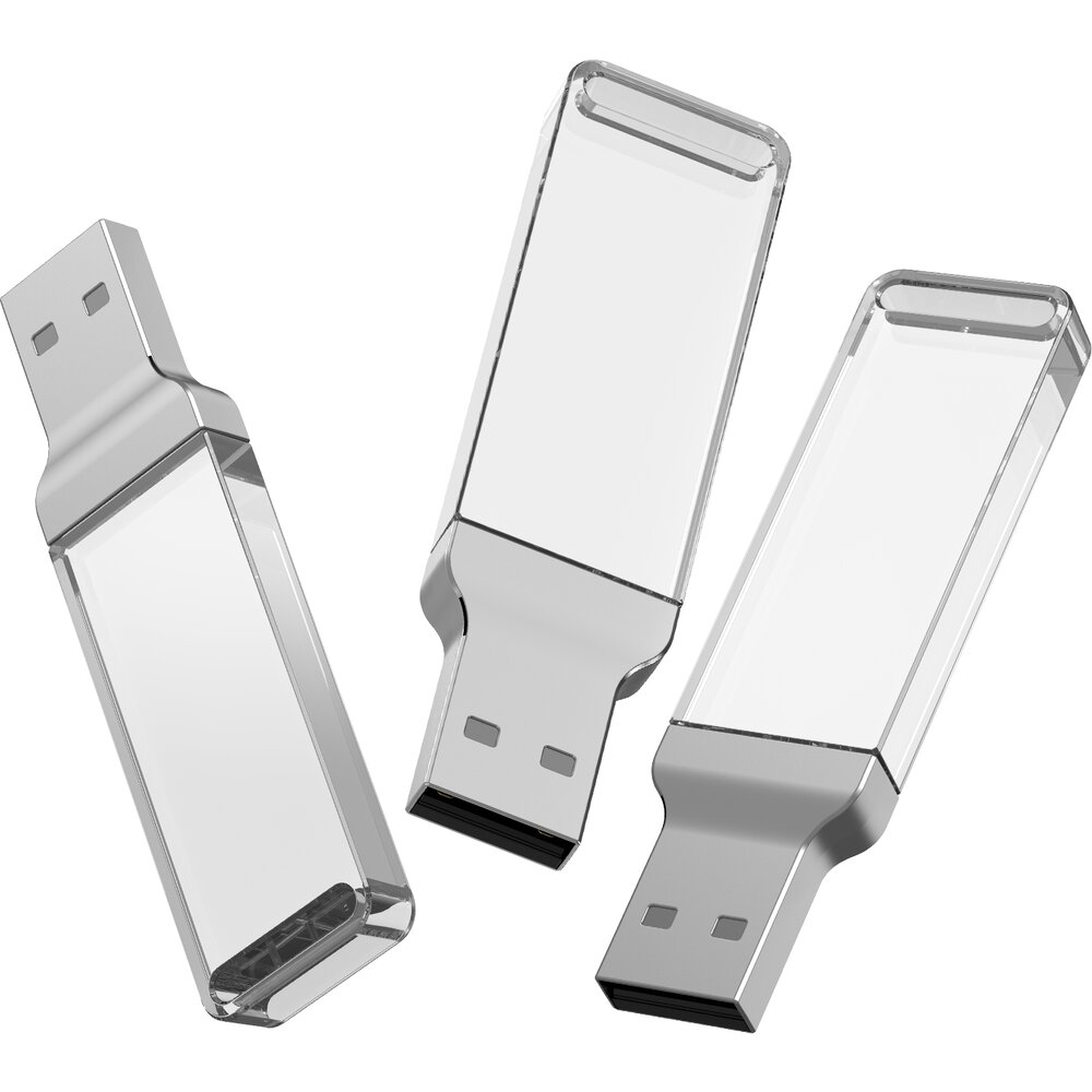 USB Flash накопитель 2.0 16 Gb ZC-005, пластик, металл, белый