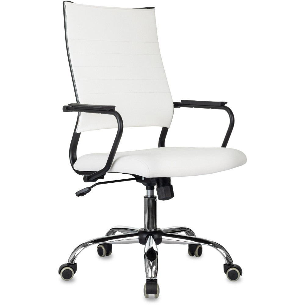 Кресло компьютерное Бюрократ CH BALANCE SL Line, экокожа, белый