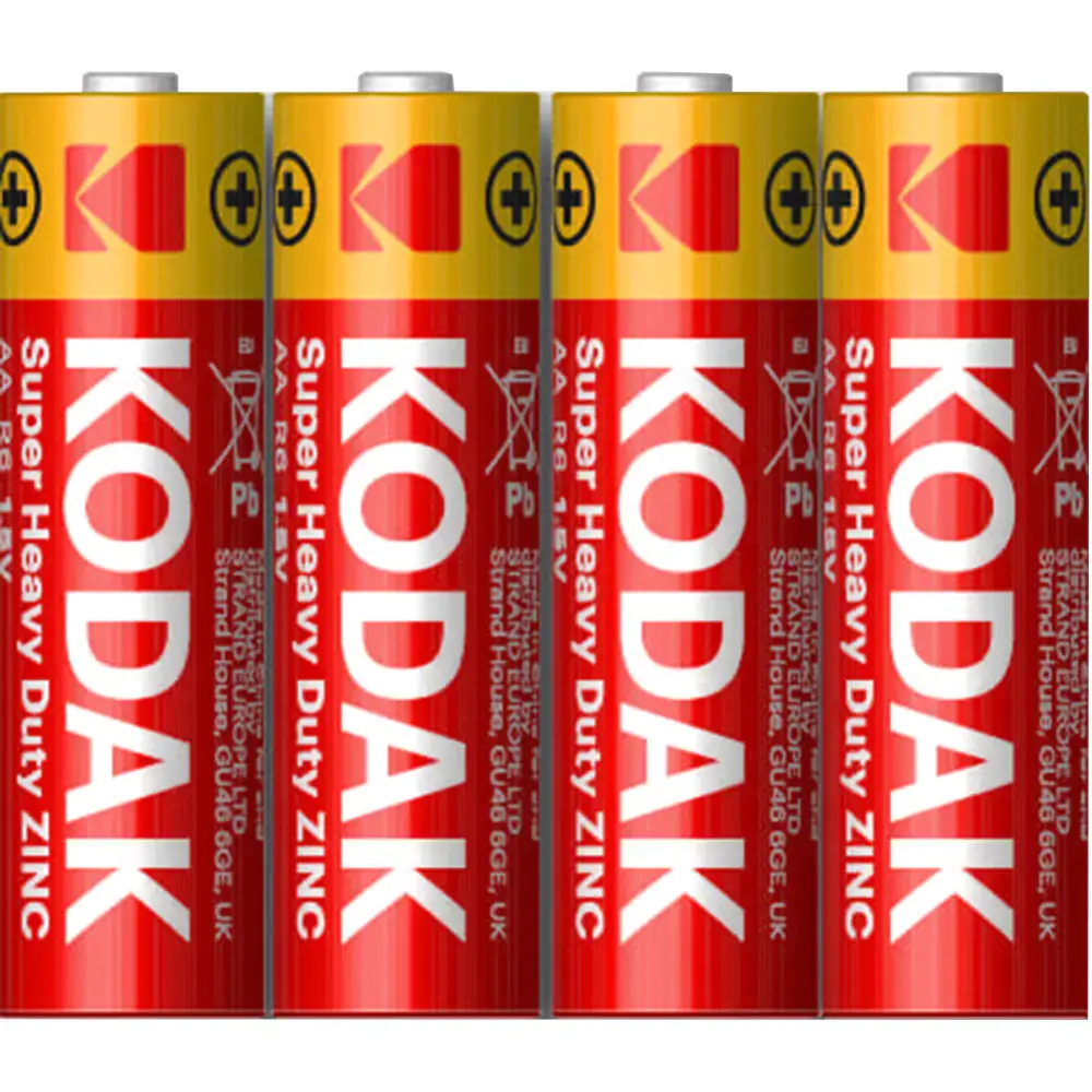 Батарейки солевые Kodak Super Heavy Duty Zinc, AAA, R03-4BL, 4 шт