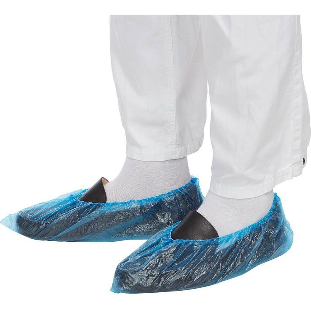 Бахилы стандарт, 20 мкм, 2,5 г, ПНД, 50 пар/упак, синий