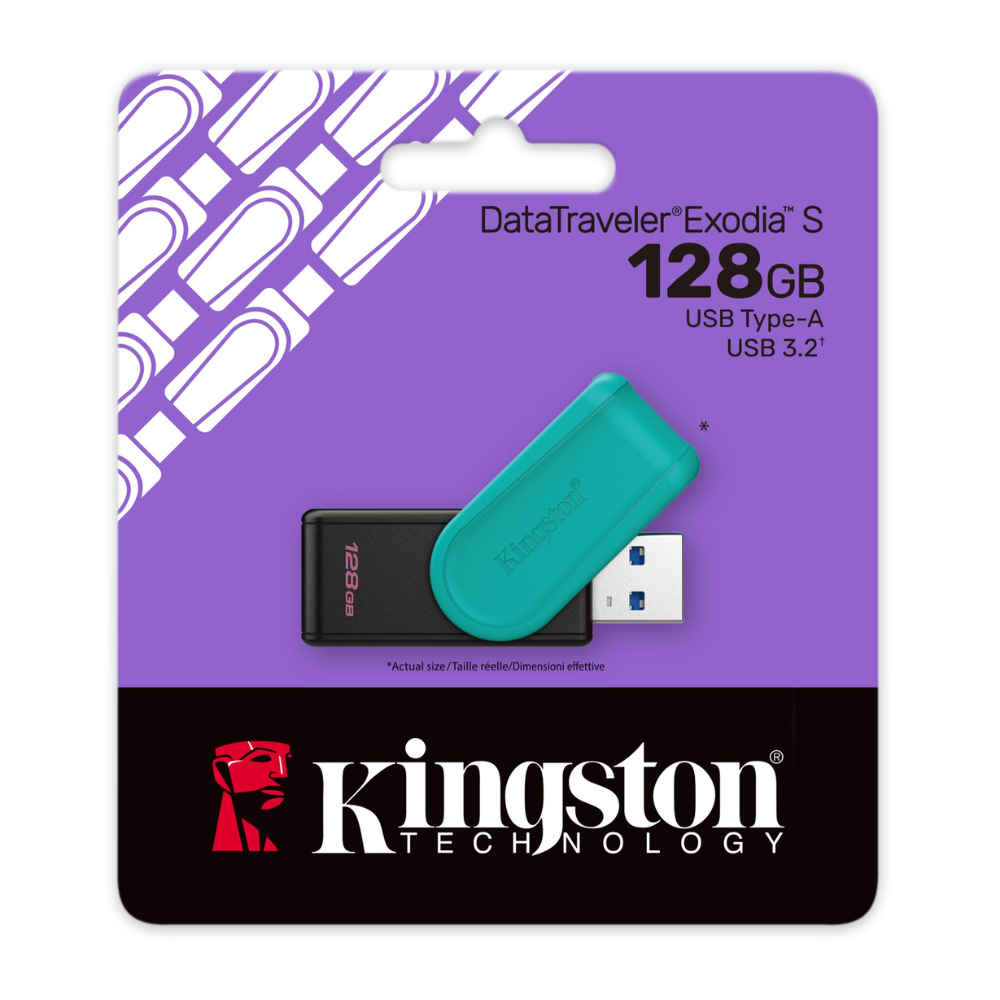 USB Flash накопитель 3.2 128 Gb DTXS, пластик, Kingston DataTraveler Exodia