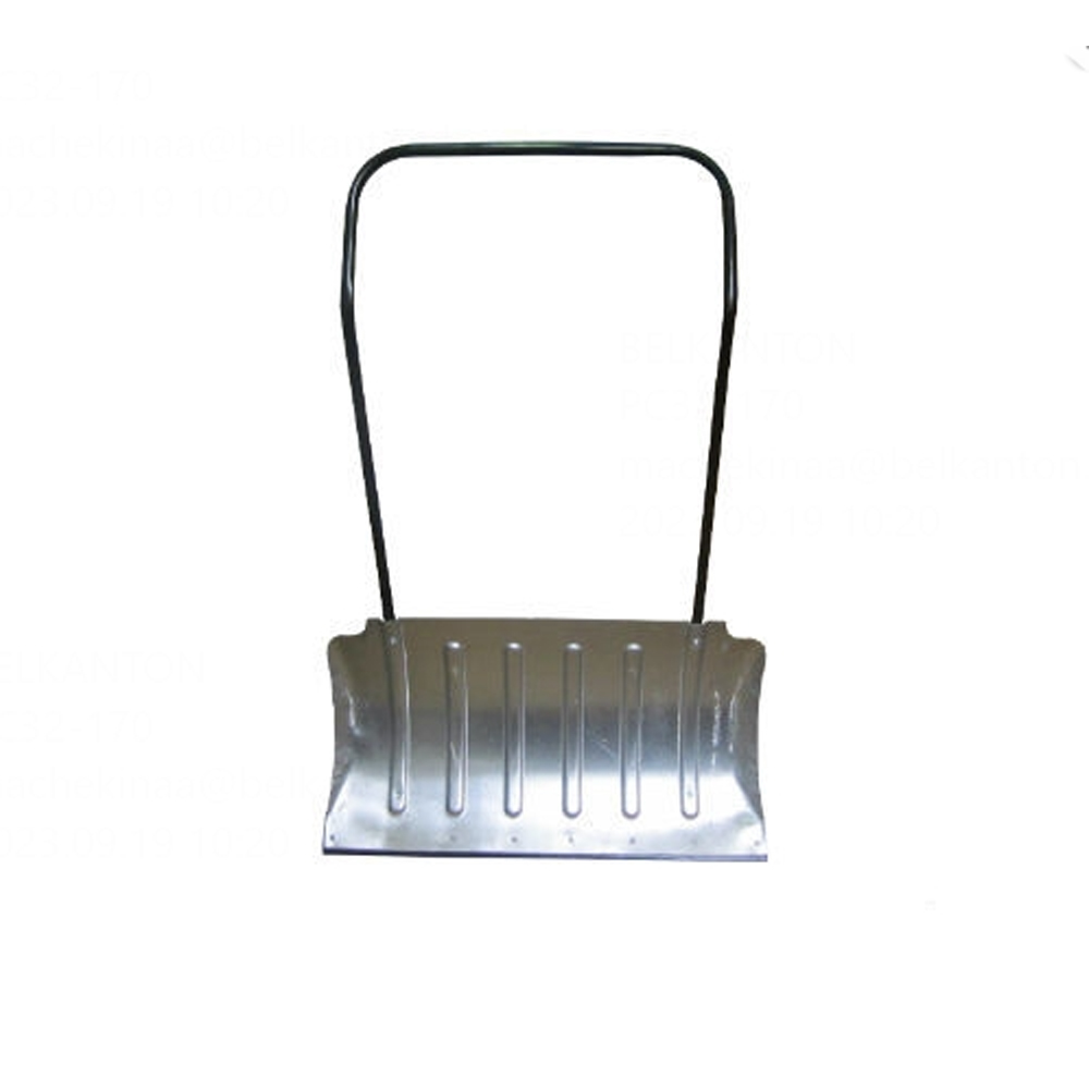 Движок для снега металлический 750х430 мм, оцинкованный формованный с планкой