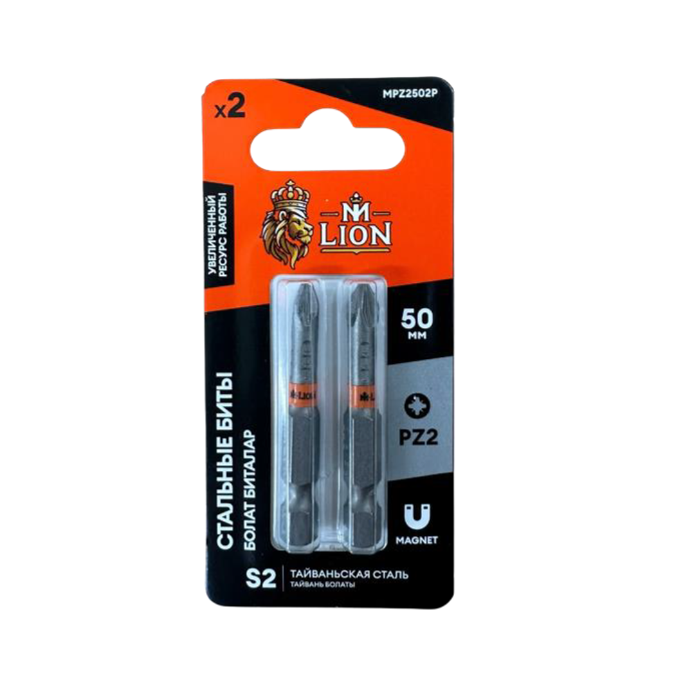 Бита стальная M-Lion MSBPH2150-2, PH 2х150мм, 2 шт/упак
