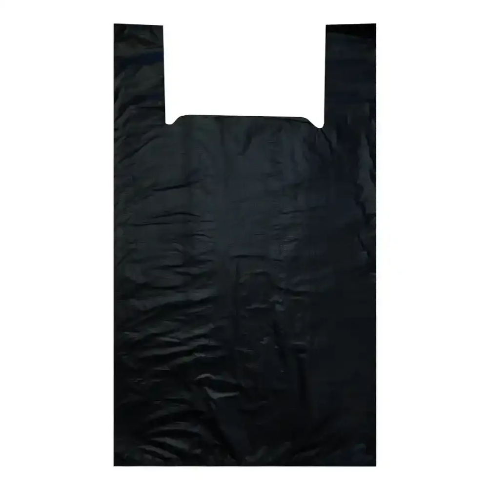 Пакет-майка ПНД, 30х55 см, 30 мкм, 100 шт/упак, черный