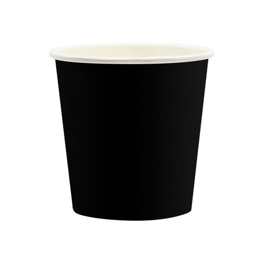 Стакан картонный 100 мл, 100 шт, черный