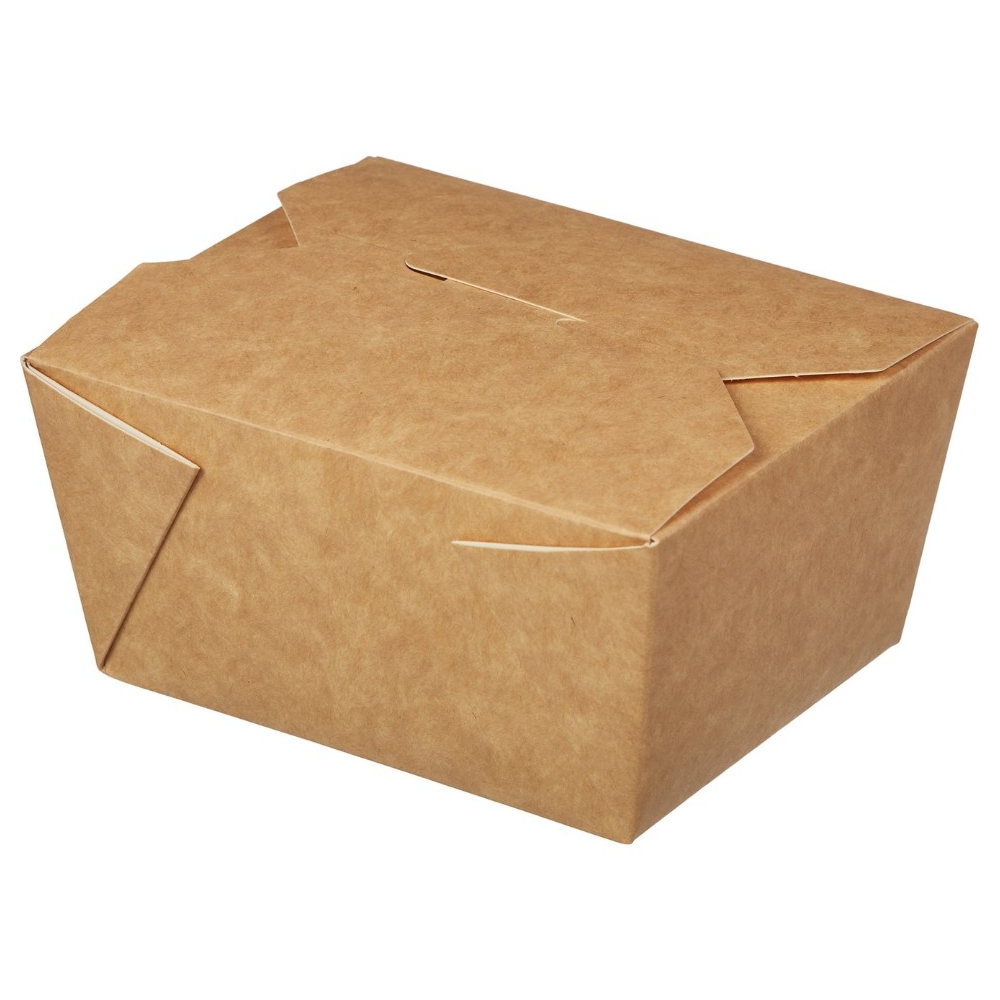 Контейнер бумажный, 600 мл, 130/110х110/90х65, 50 шт, крафт