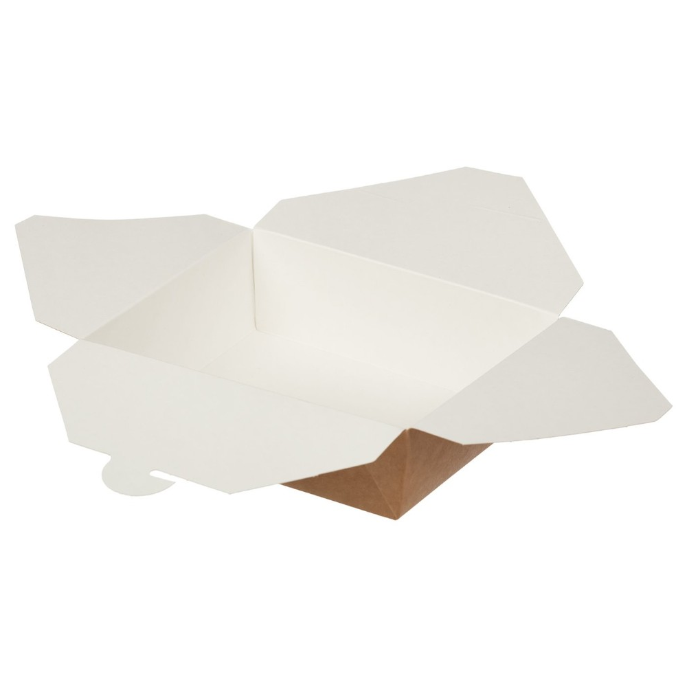 Контейнер бумажный, 950 мл, 170/135х155/120х50, 40 шт, крафт