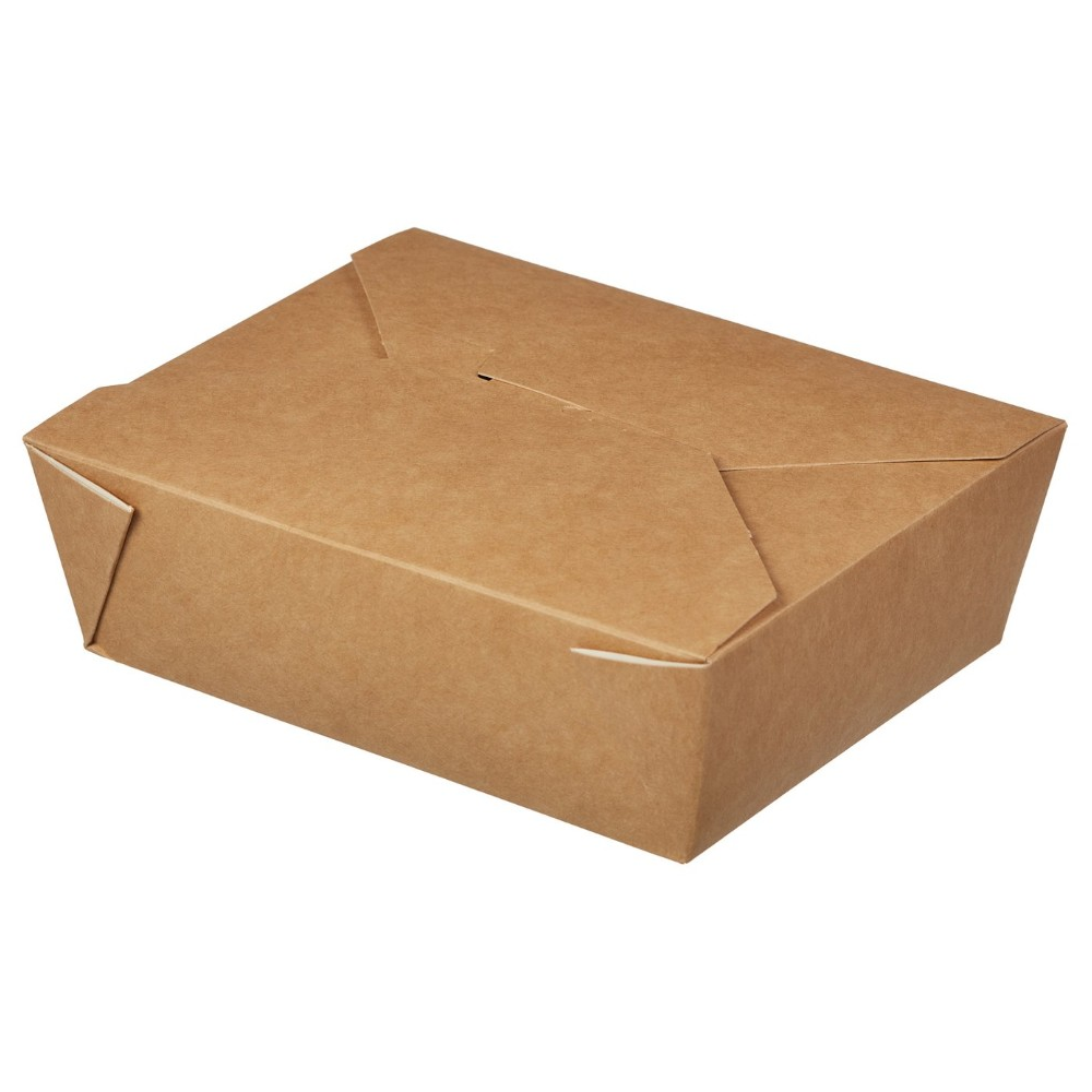 Контейнер бумажный, 950 мл, 170/135х155/120х50, 40 шт, крафт