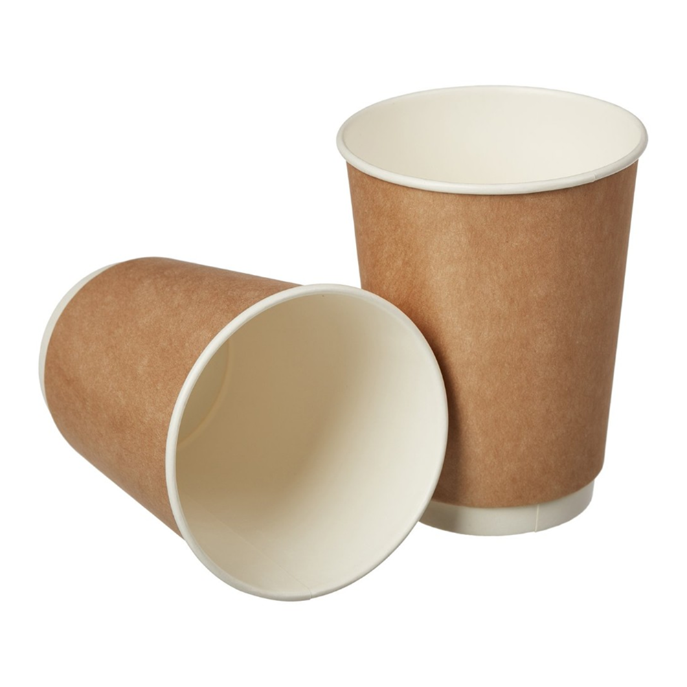 Стакан картонный 25 шт, 300 мл, крафт ECO