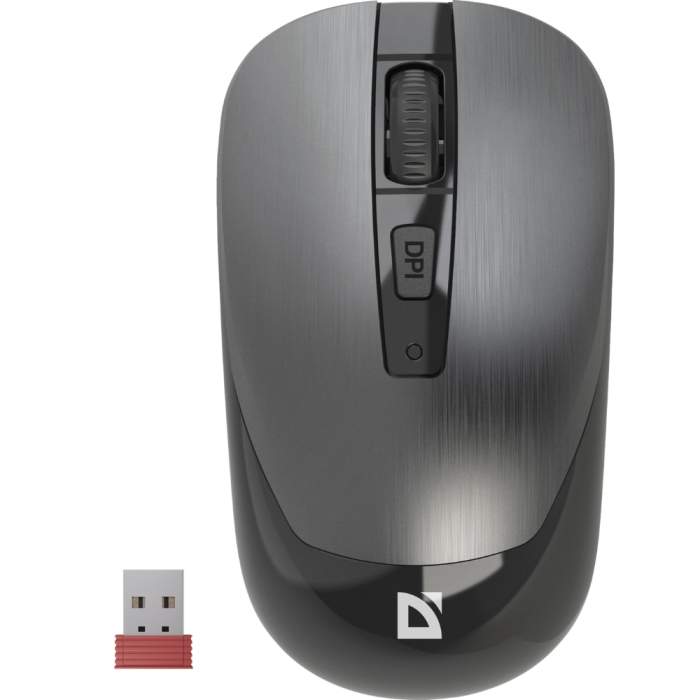 Мышь Defender Wave MM-995, беспроводная, серый