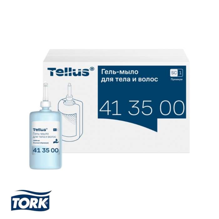 Мыло-гель Tellus Премиум для тела и волос 1 л, SC1