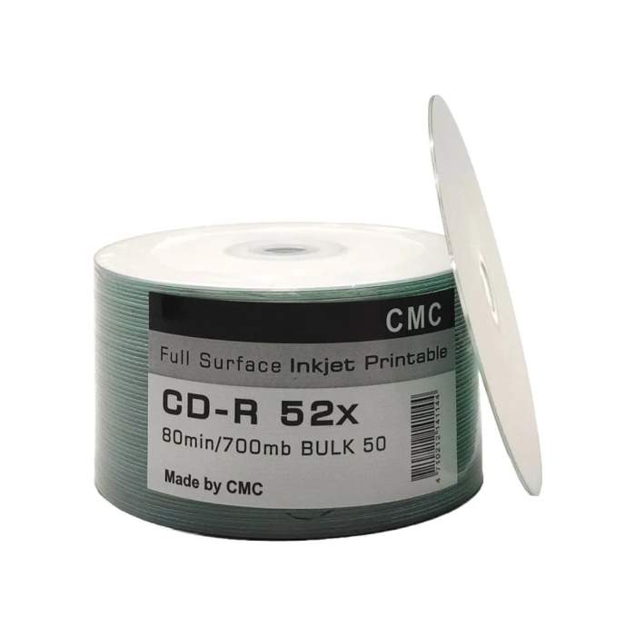 Диск CD-R, 700Mб, 52x, CMC Printable, 50 шт