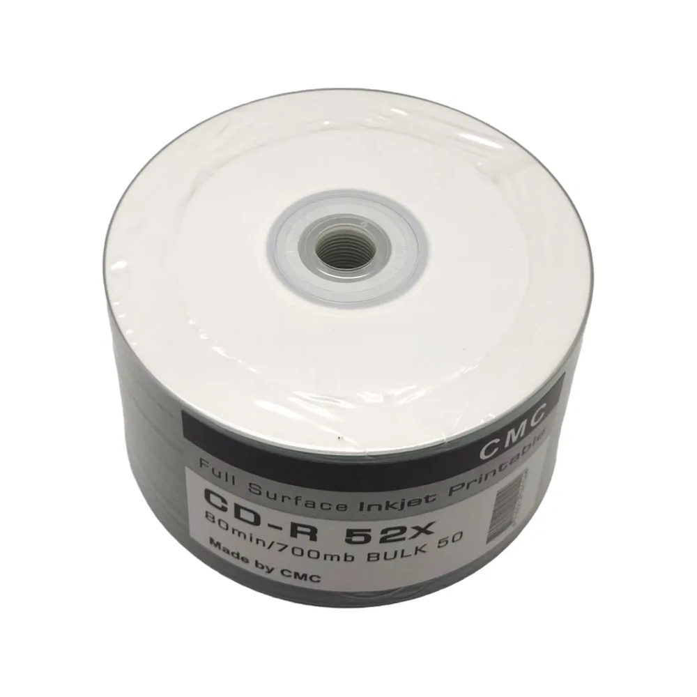 Диск CD-R, 700Mб, 52x, CMC Printable, 50 шт