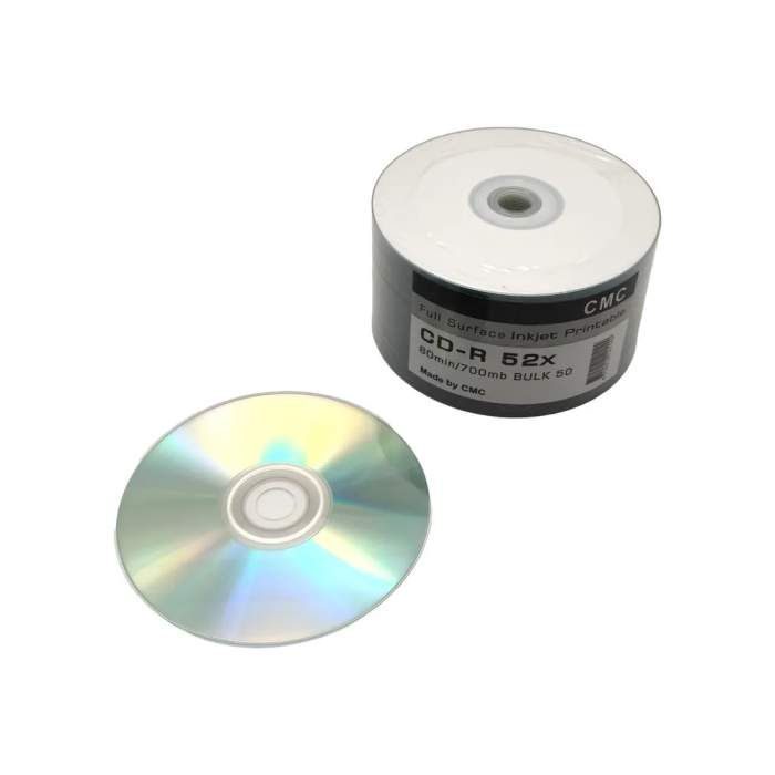 Диск CD-R, 700Mб, 52x, CMC Printable, 50 шт