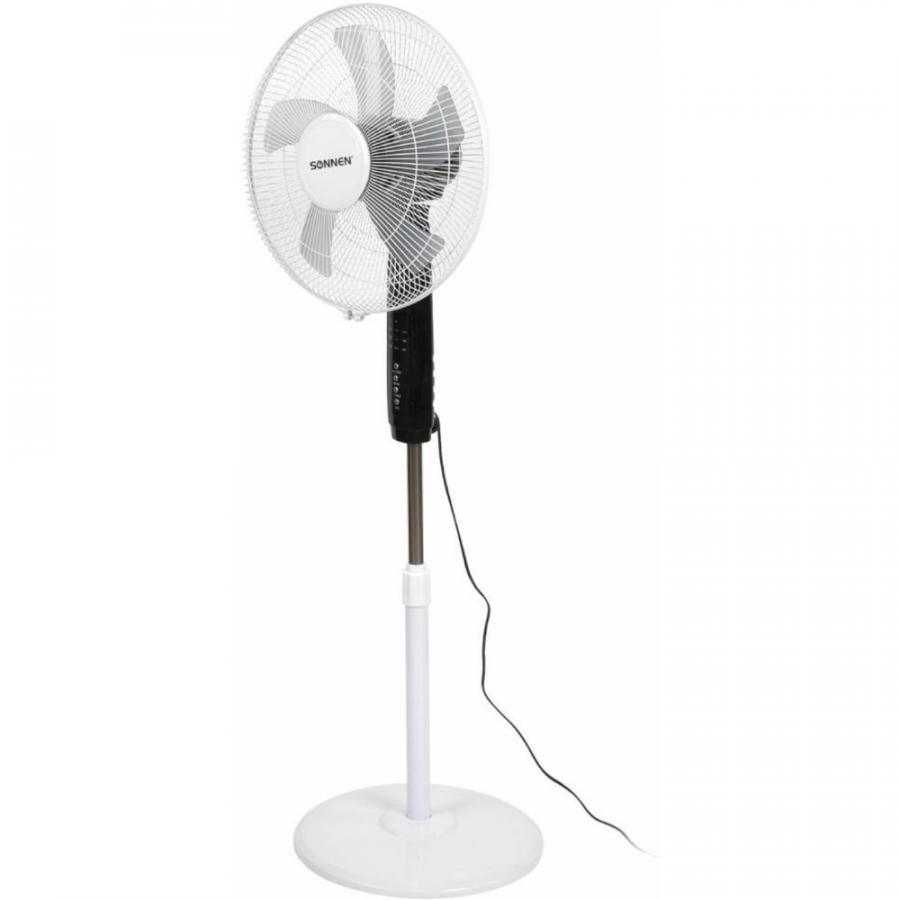 Электровентилятор напольный SONNEN TF-45W-40-520, с пультом, белый