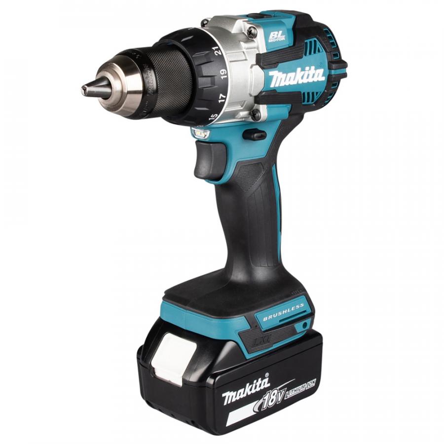 Дрель-шуруповерт аккумуляторная MAKITA DDF489RTJ, 18 В, 73 Нм, 5.0Ачx2, MakPac 2