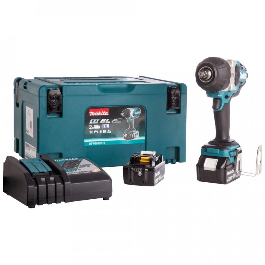 Аккумуляторный гайковерт MAKITA DTW1002RTJ, 18 В, 1050 Нм, 1/2