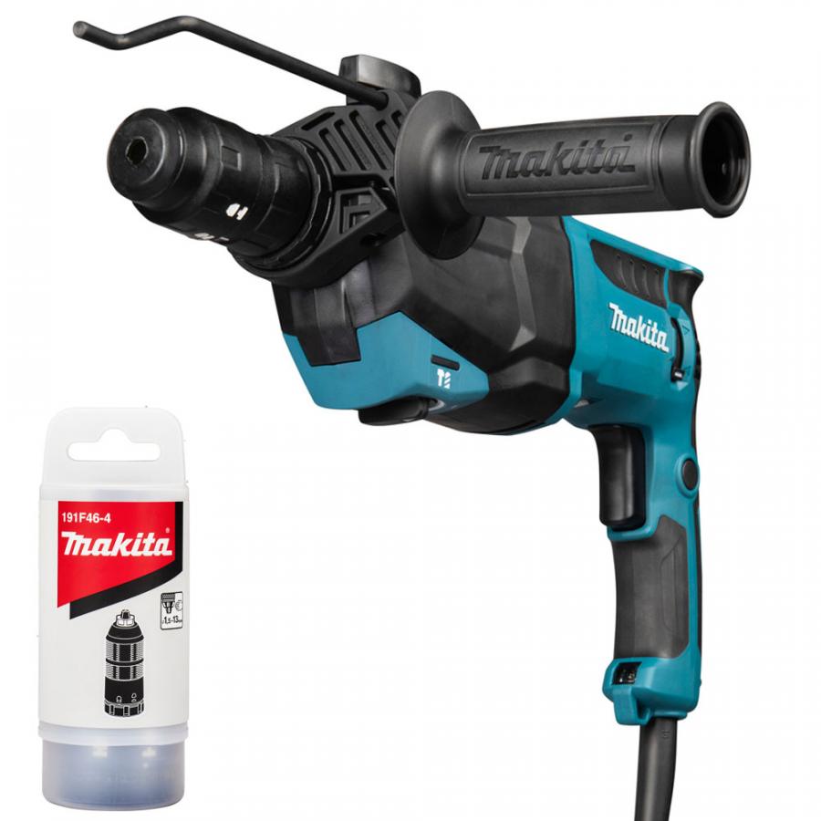 Перфоратор MAKITA HR2670FT, 800 Вт, 3.0 Дж, БЗП, SDS-plus