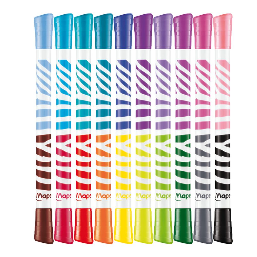 Фломастеры двухсторонние Maped 