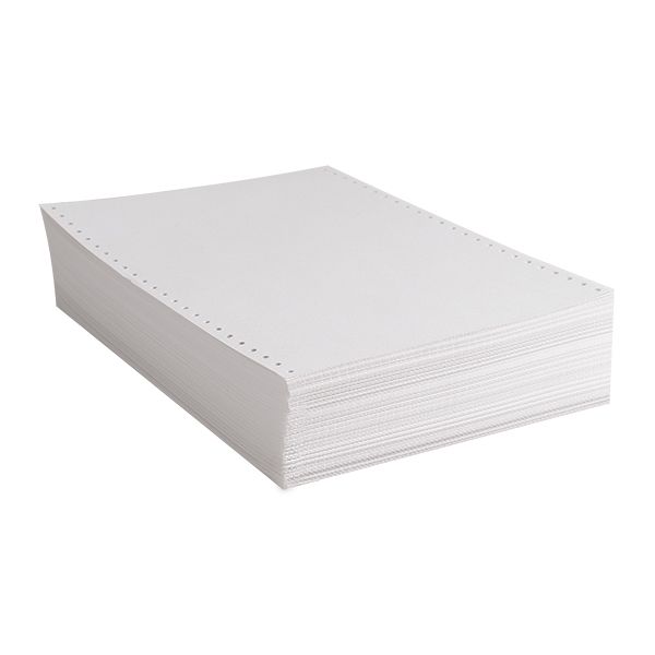 Бумага с неотрывной перфорацией в стопе 