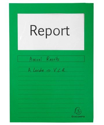 Папка-уголок c окном 