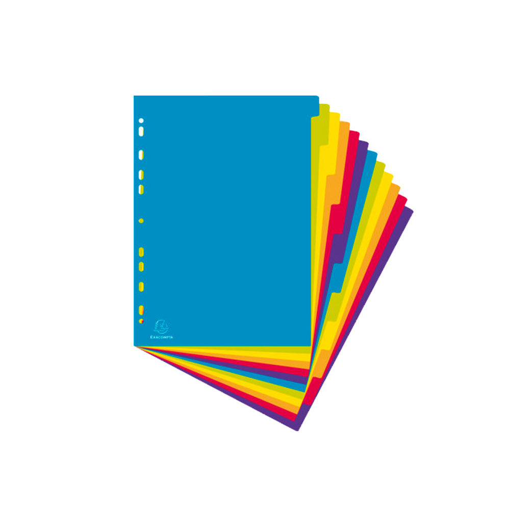 Разделитель на 12 делений, A4, ассорти