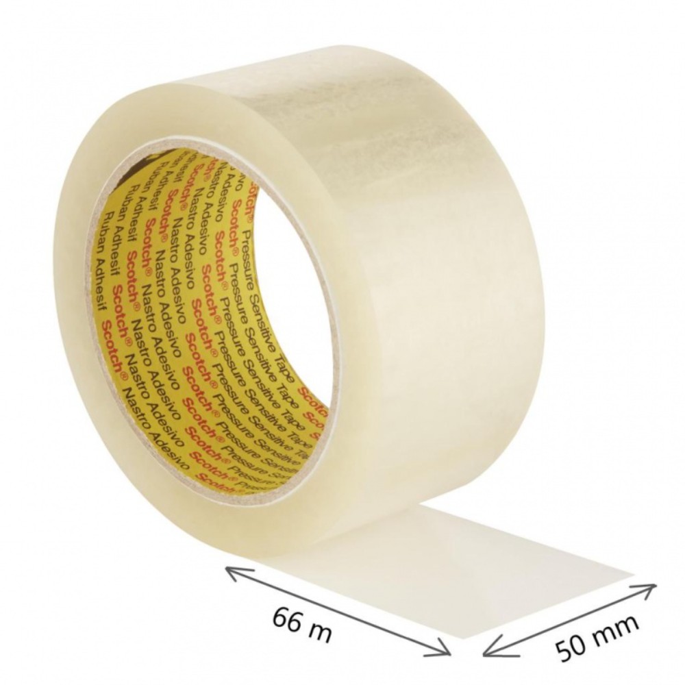 Клейкая лента упаковочная прозрачная 