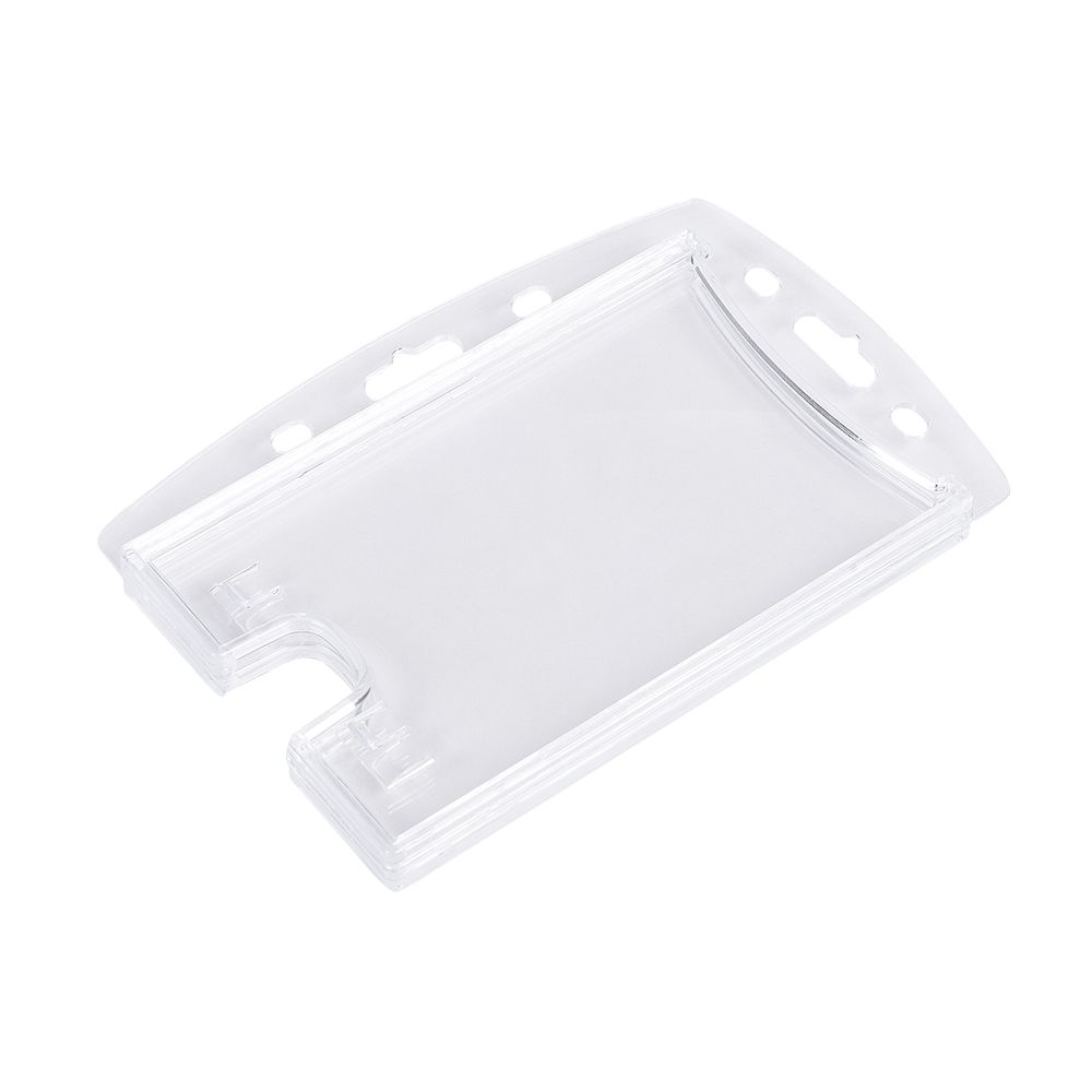 Бейдж для 2-х ID пропусков или магнитных карт, 54x86 мм, прозрачный