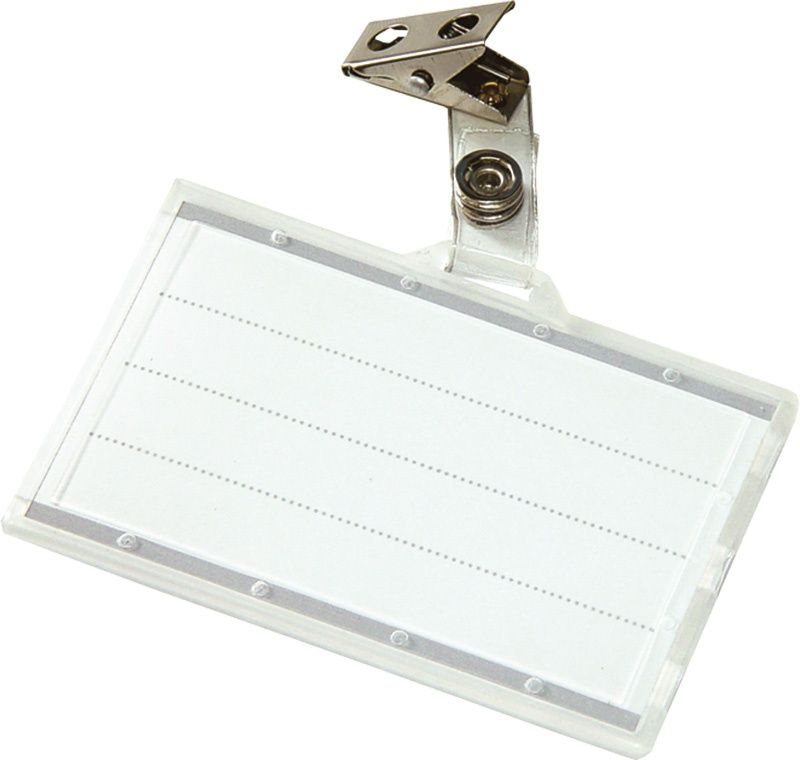 Бейдж на ремешке с клипом 