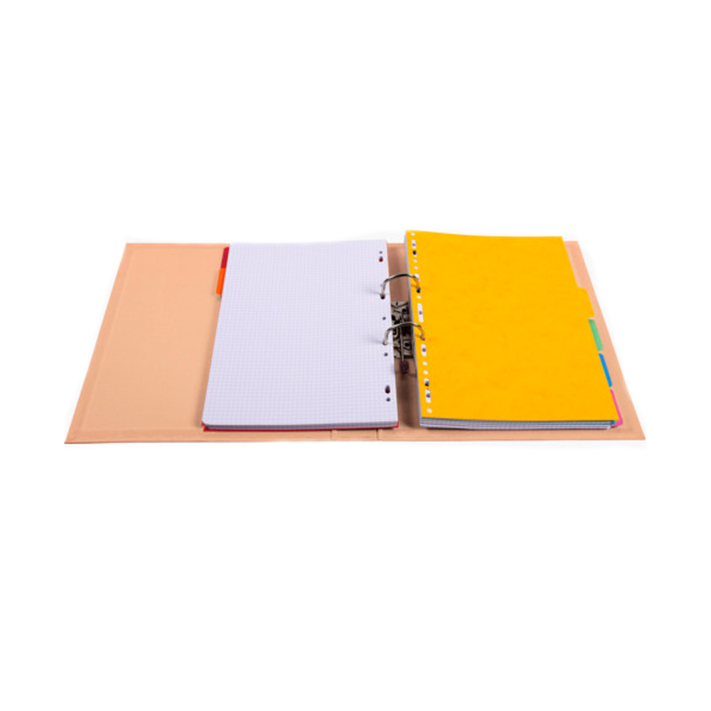 Папка-регистратор, A4, 50 мм, ПВХ, лососевый